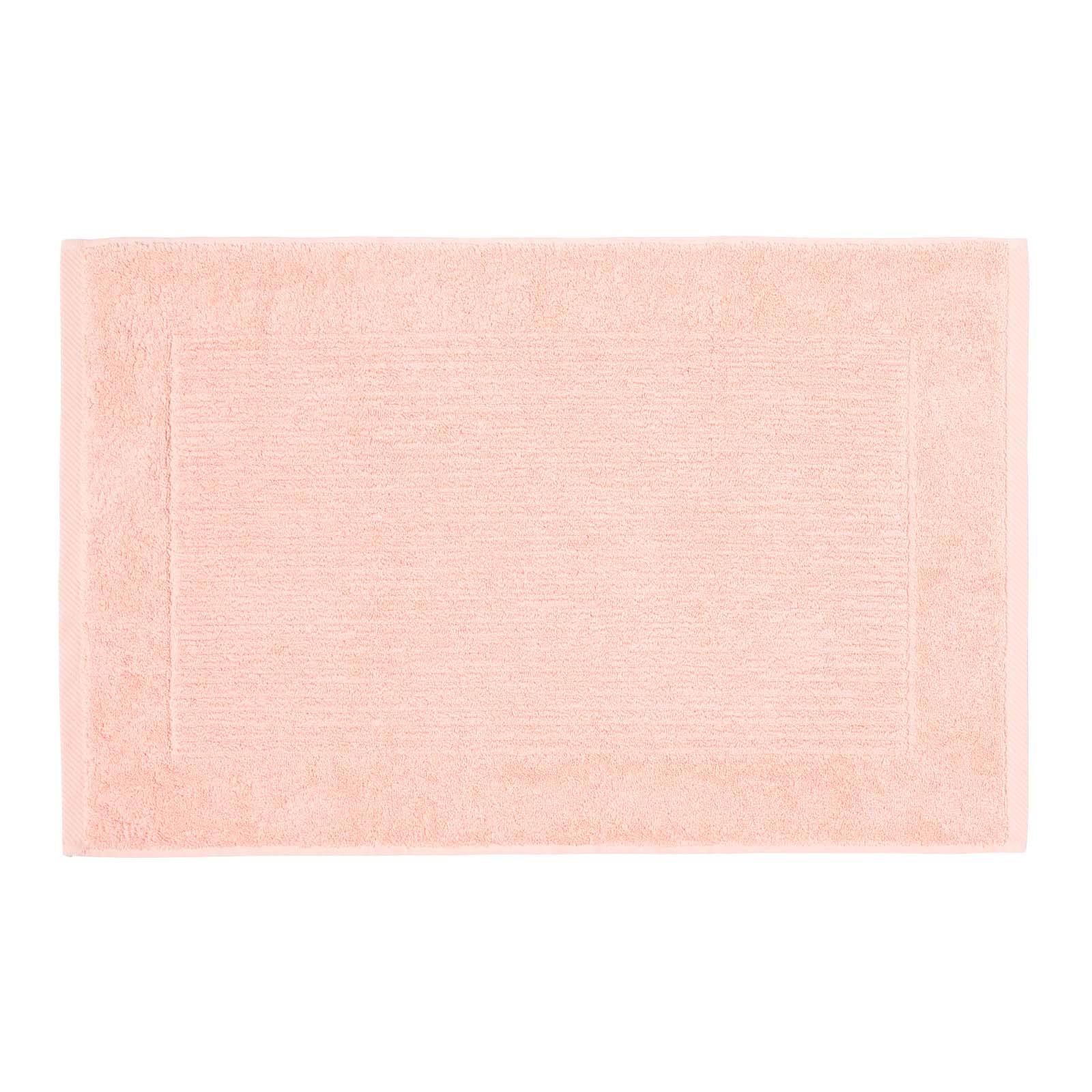BADEMATTE Imperial 50/80 cm, Baumwolle - Koralle, Textil (50/80cm) - Homescapes