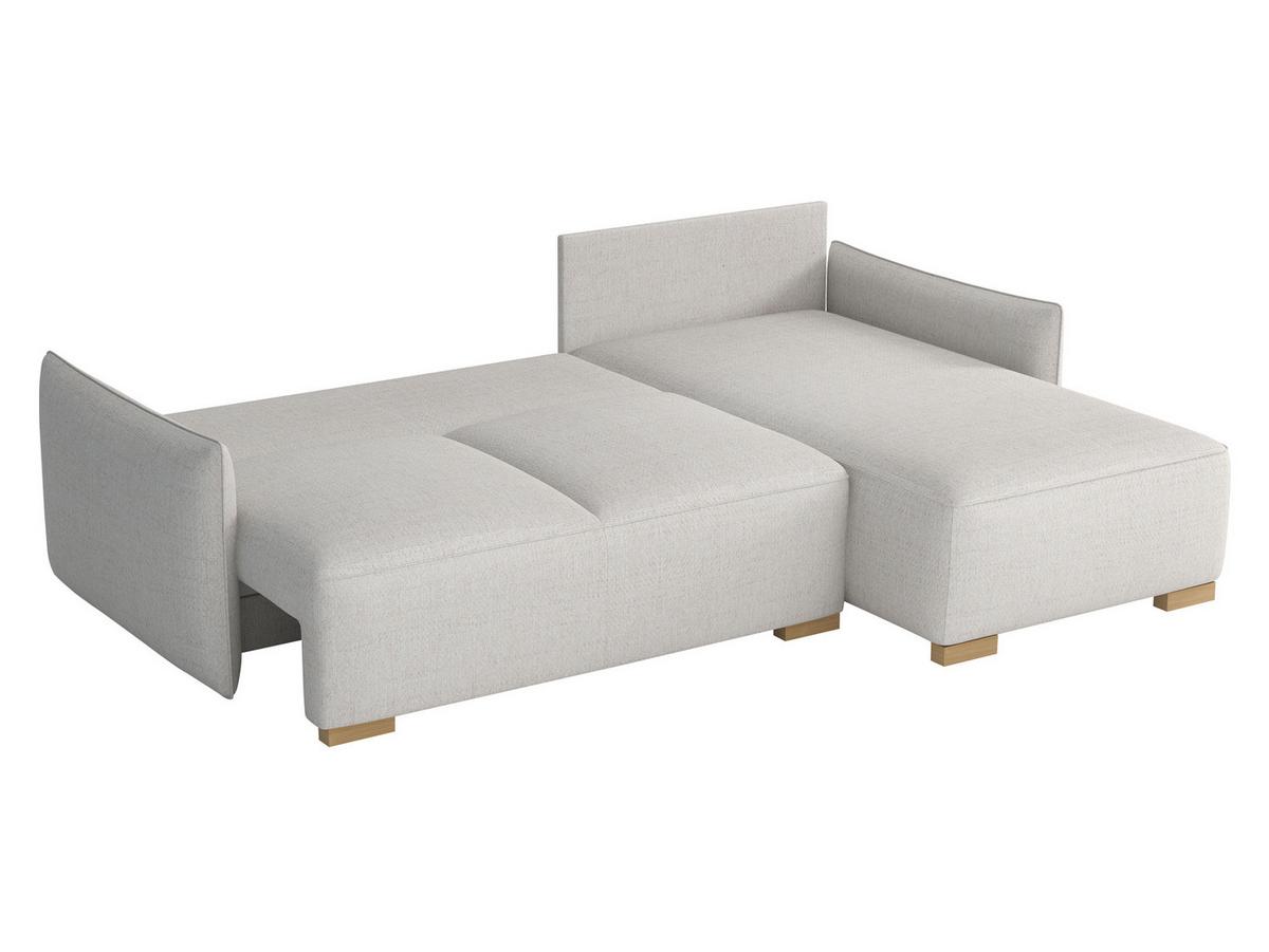 ECKSCHLAFSOFA Focus L - Bronzefarben/Naturfarben, Holz/Textil (240/155cm) - MIRJAN24