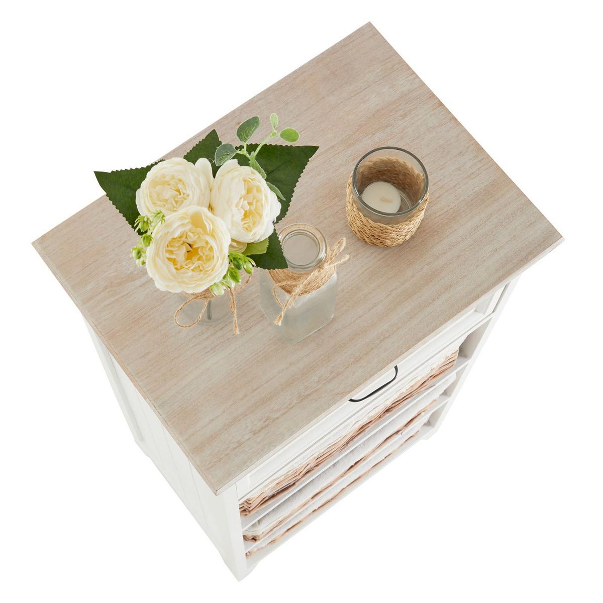 KOMMODE PROVENCE weiß - Weiß, Holz (42/80/31cm) - CARO-Möbel