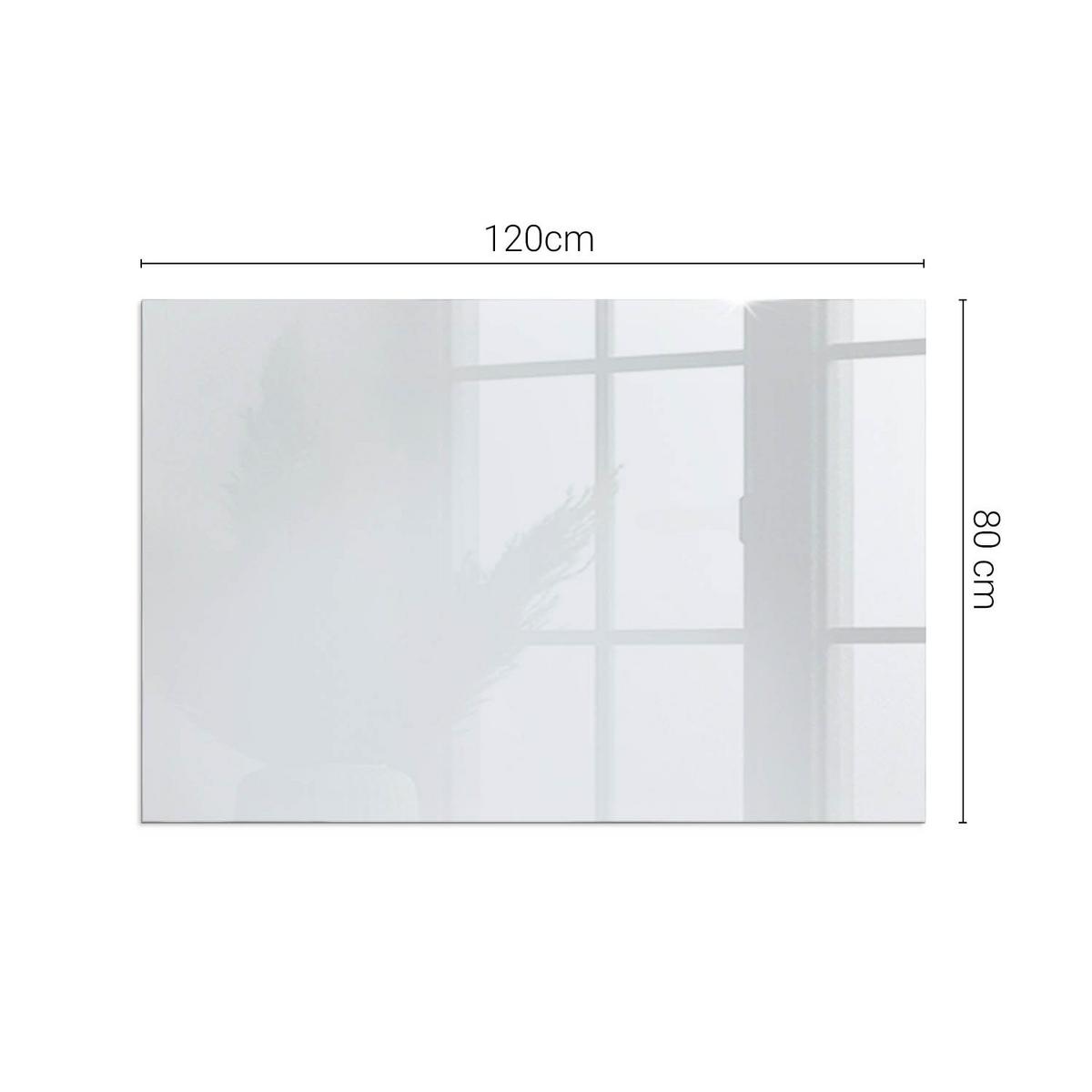 GLASPLATTE für Kamin 120x80 cm - Grau, Glas (120/80/0.4cm) - TULUP