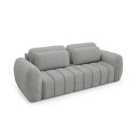 SCHLAFSOFA Caria - Grau, Holzwerkstoff/Textil (266/95/110cm) - Fun Möbel