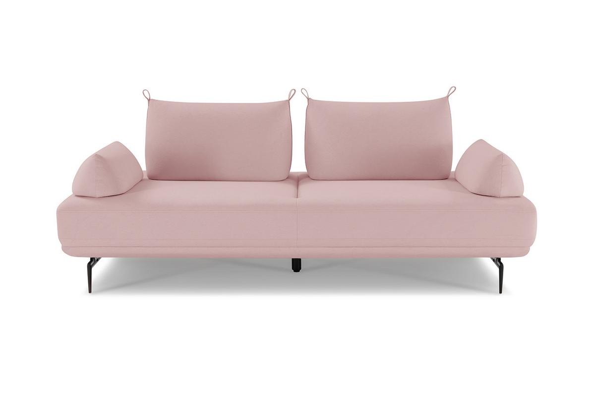 ECKSOFA CANE Violett Webstoff - Violett/Schwarz, Textil/Metall (310/210cm) - KAWOLA