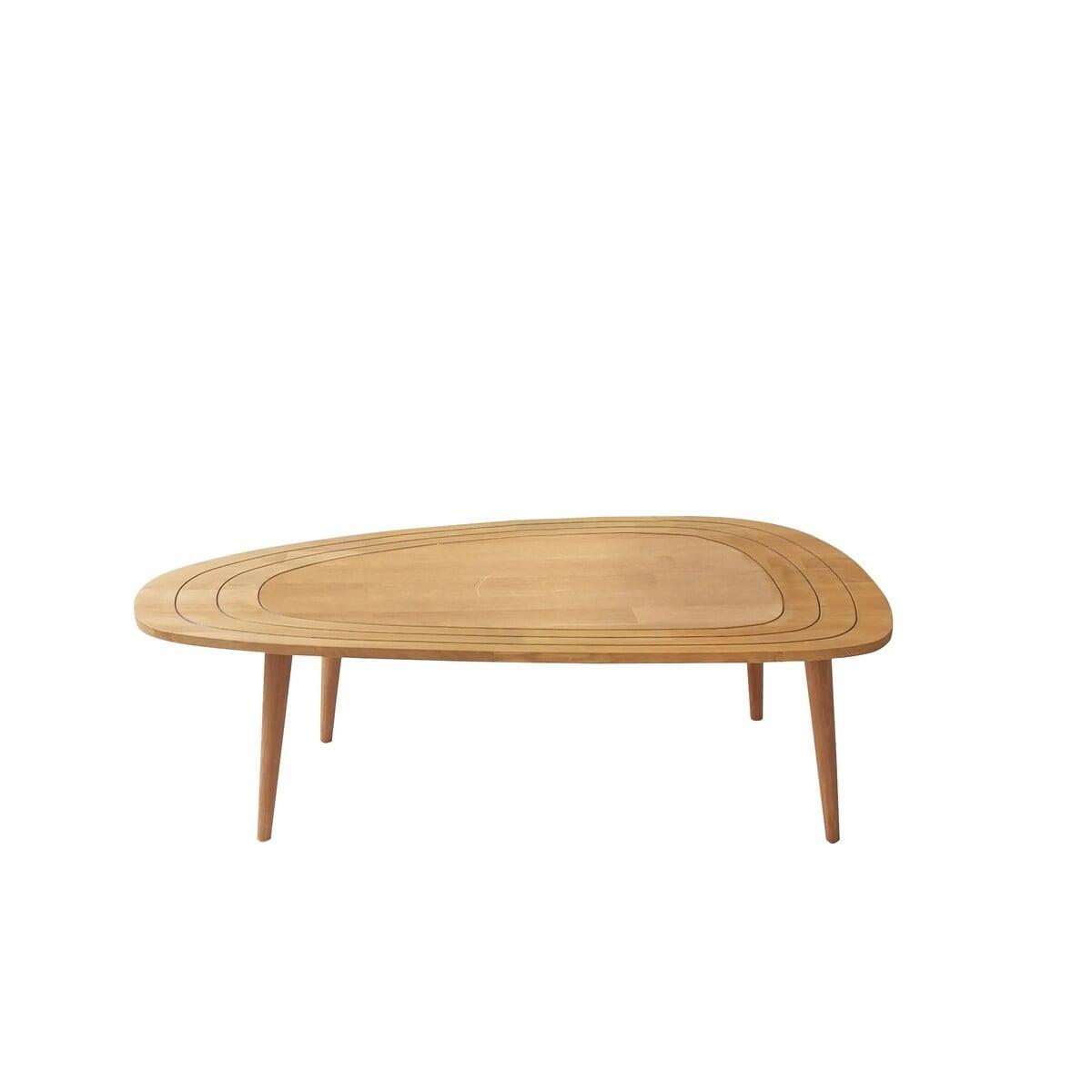 COUCHTISCH mit abgerundeten Kanten 115/50/38 cm - Eschefarben, Holzwerkstoff (136/50/38cm) - Calicosy