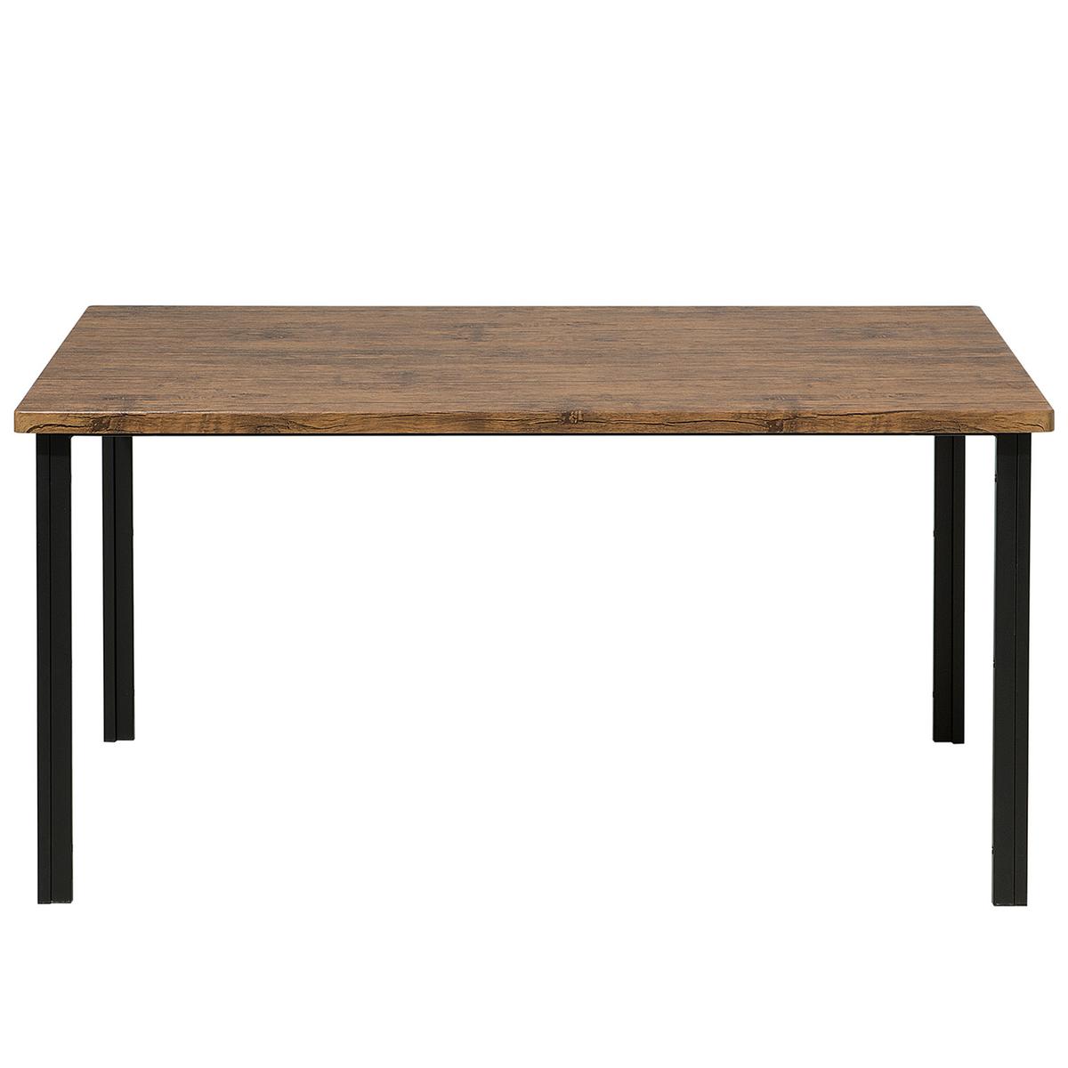 ESSZIMMERTISCH 150/90/75 cm Schwarz, Dunkelbraun Rechteckig Laredo - Schwarz, Holzwerkstoff (150/90/75cm) - Beliani