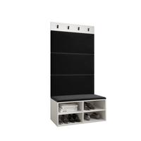 GARDEROBEN-SET 84/184/42 - Schwarz/Weiß, Holz (84/184/42cm) - MÖBEL KRYSPOL