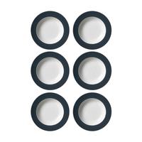 SUPPENTELLER Doppio Anthrazit ø 22 cm 6er Set - Anthrazit, Keramik (22cm) - Ritzenhoff Breker