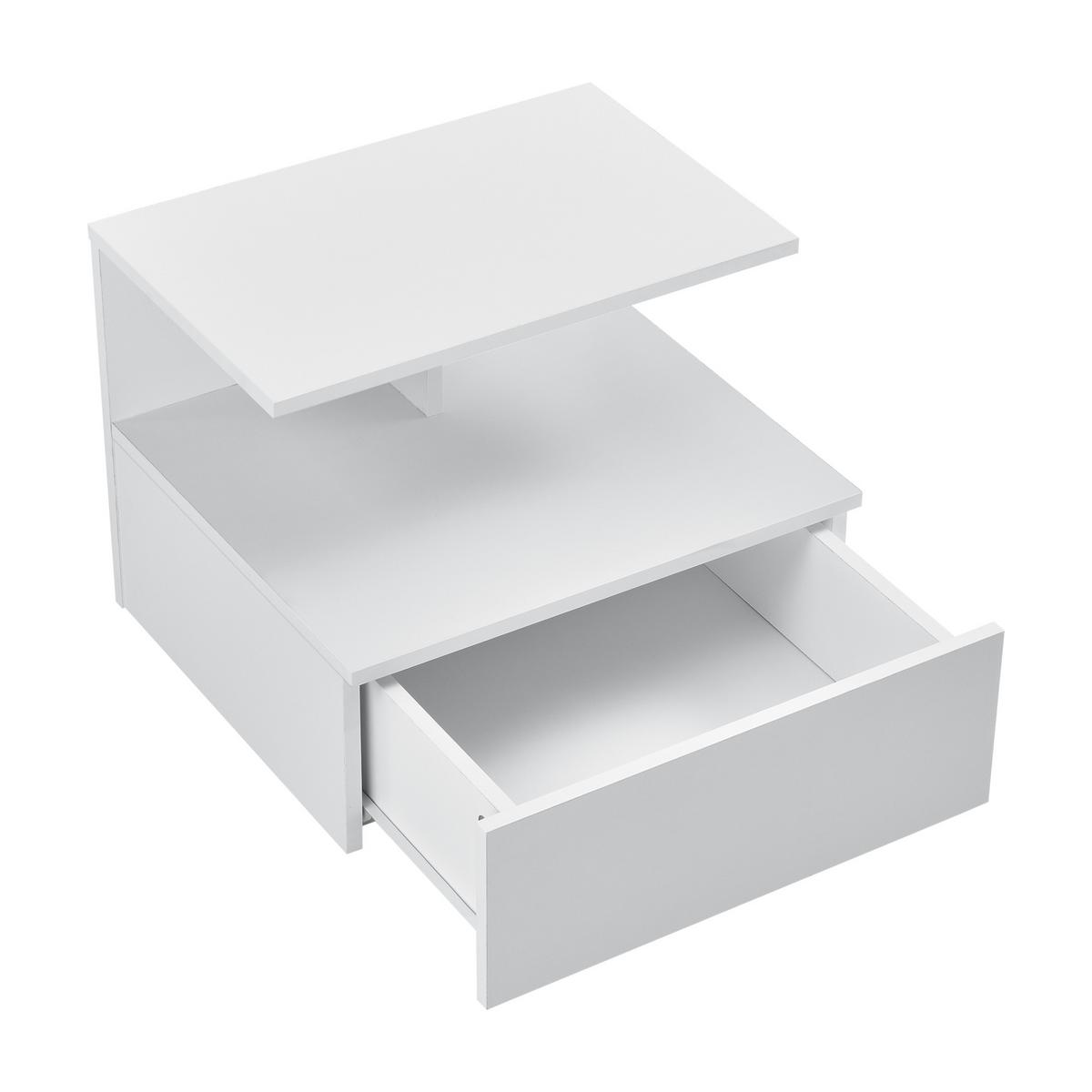 WANDSCHRANK Amberg - Weiß, Holzwerkstoff (40/31/35cm) - [en.casa]