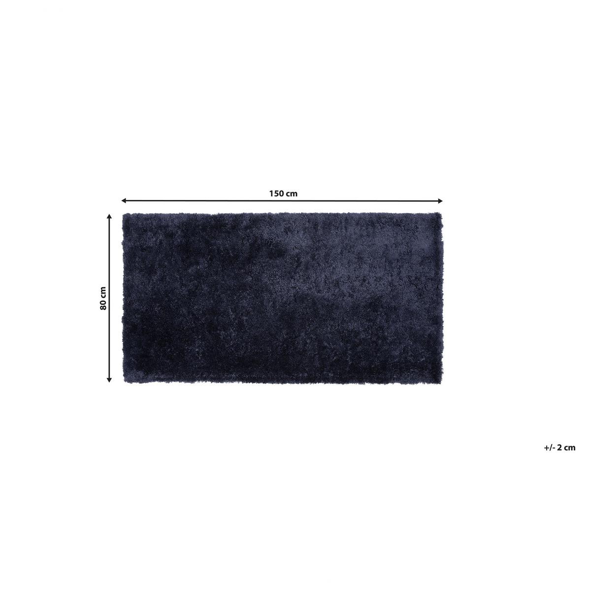 SHAGGY-TEPPICH Evren 150/80 cm - Blau, Kunststoff (80/150cm) - Beliani