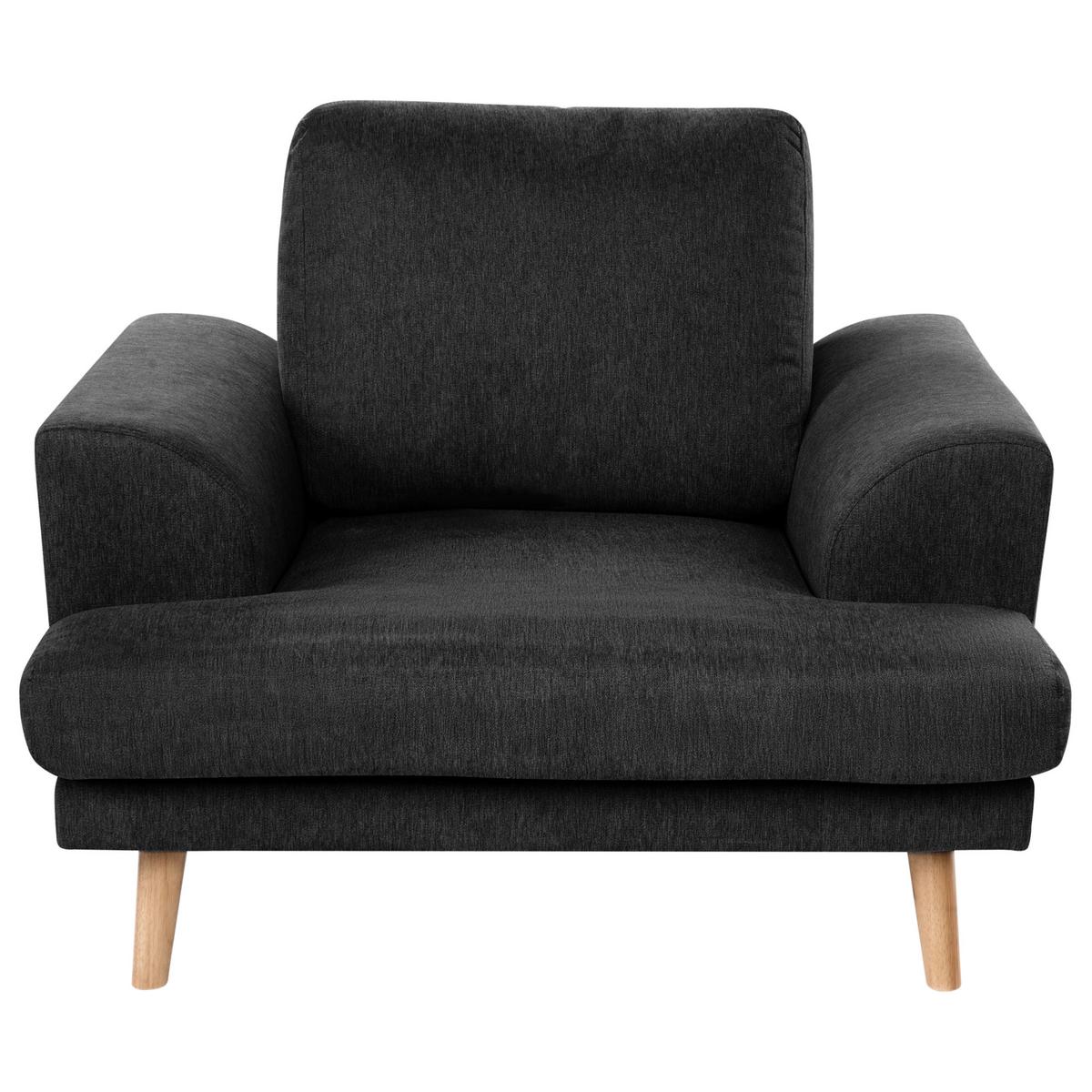 SESSEL Stoff Schwarz Kildal - Schwarz, Textil (114/90/96cm) - Beliani