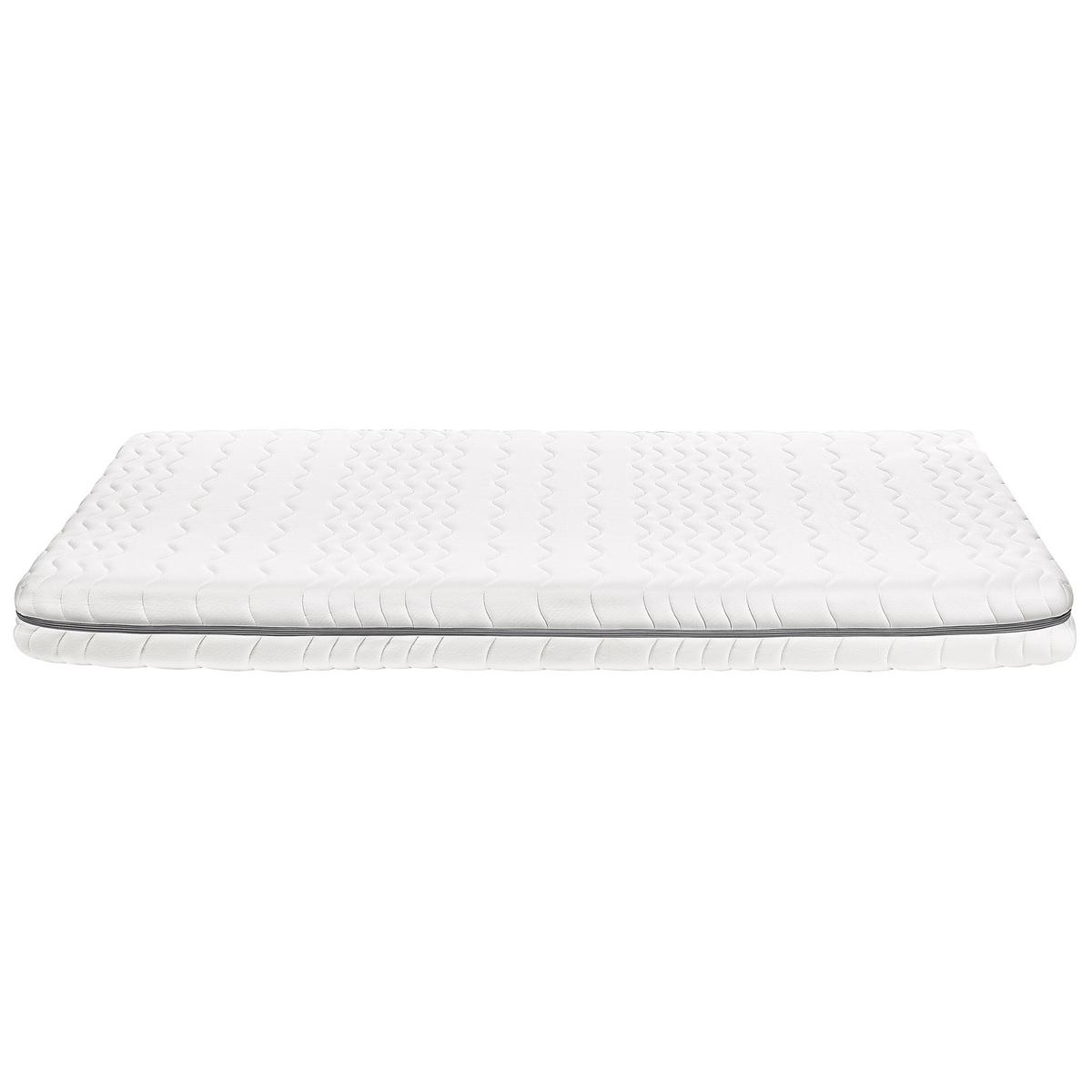 MEMORY-SCHAUMMATRATZE H2/3 Mittel 140/200 cm Serenity - Weiß, Textil (140/200cm) - Beliani