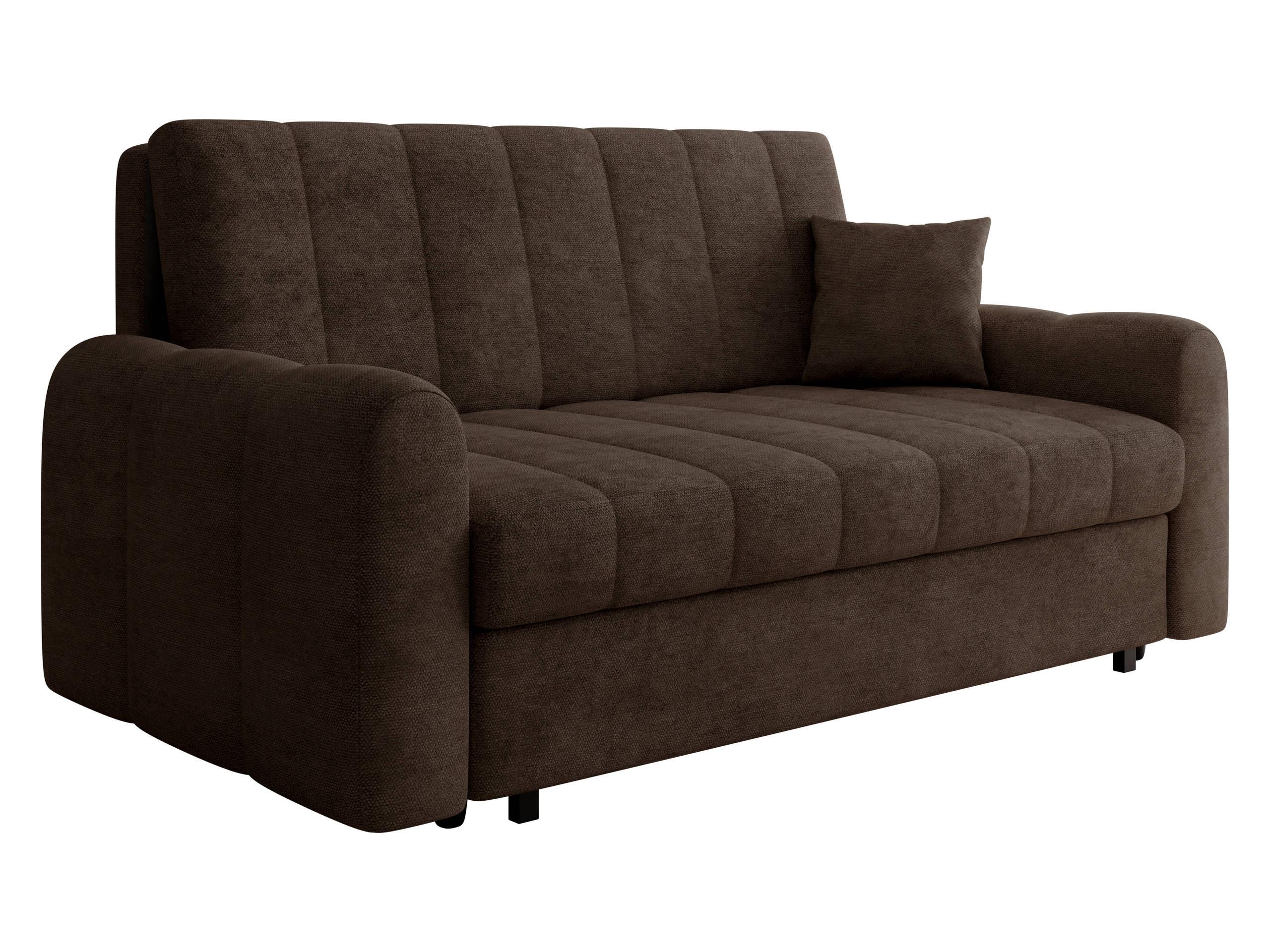 SCHLAFSOFA Viva Moon IV - Schwarz/Braun, Holz/Metall (188/85/98cm) - MIRJAN24