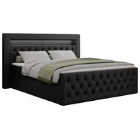 BOXBETT GOLD-9 LED 200/200 Schwarz Kunstleder - H4 - Schwarz, Holz/Textil (200/200cm) - MKS