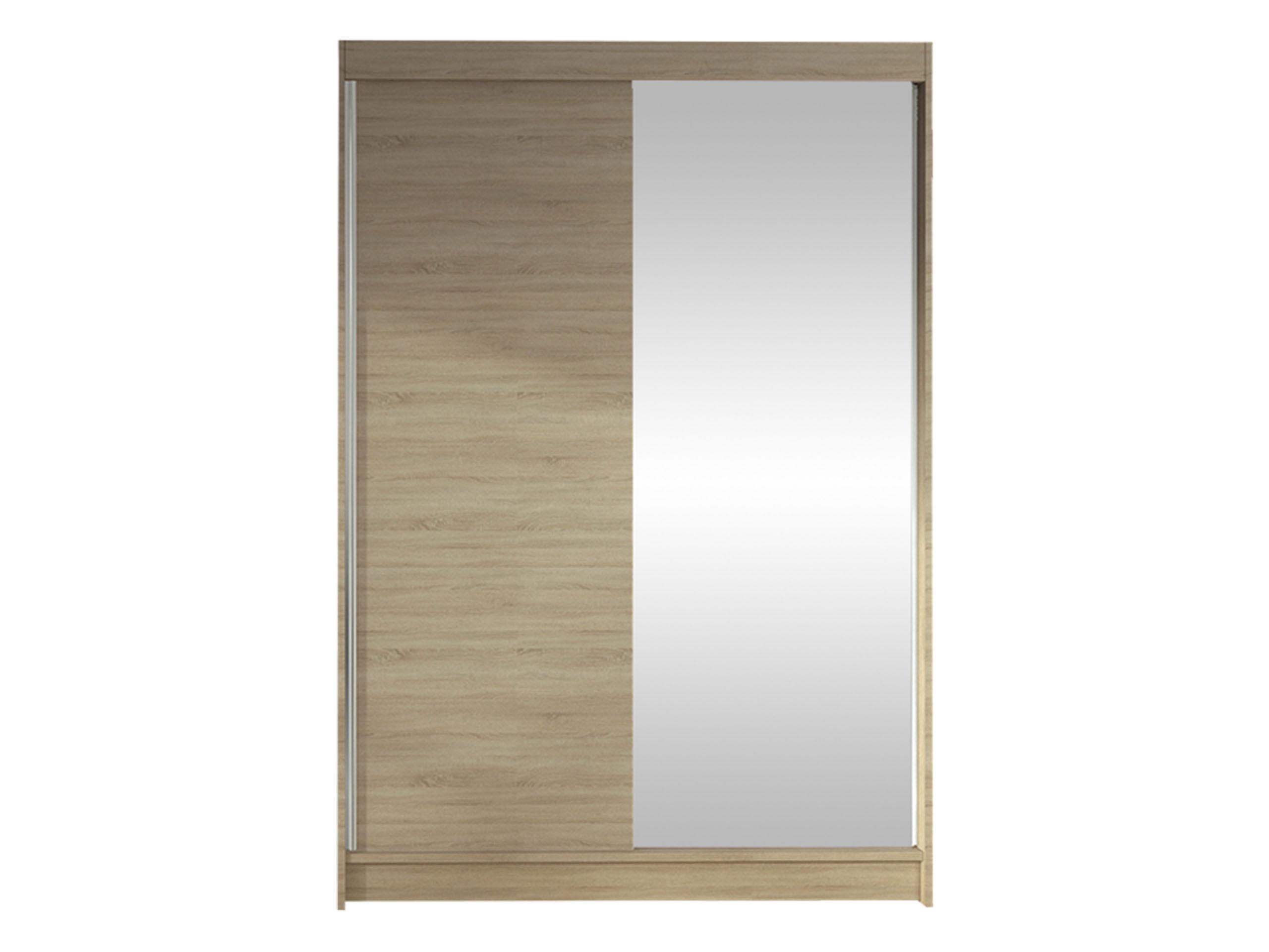 SCHWEBETÜRENSCHRANK Lino I - Sonoma Eiche, Holzwerkstoff/Metall (120/200/58cm) - MIRJAN24