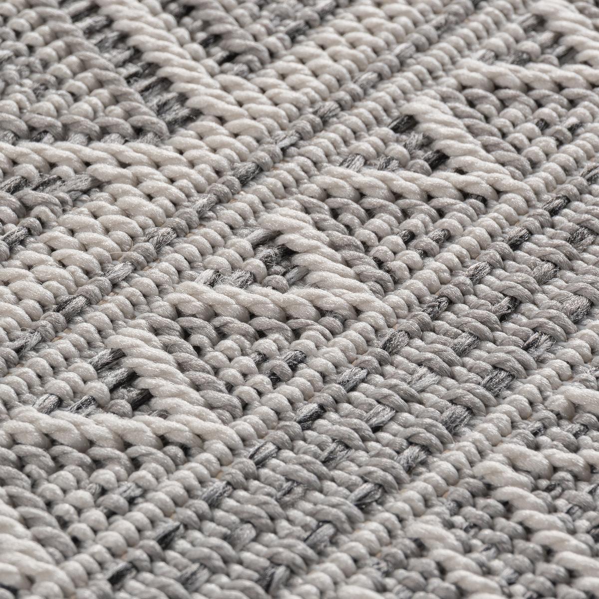 TEPPICH Outdoor VENTOUX in Grau, im Ethno-Stil, 280 x 370 cm - Grau, Textil (370/280cm) - KADIMA DESIGN
