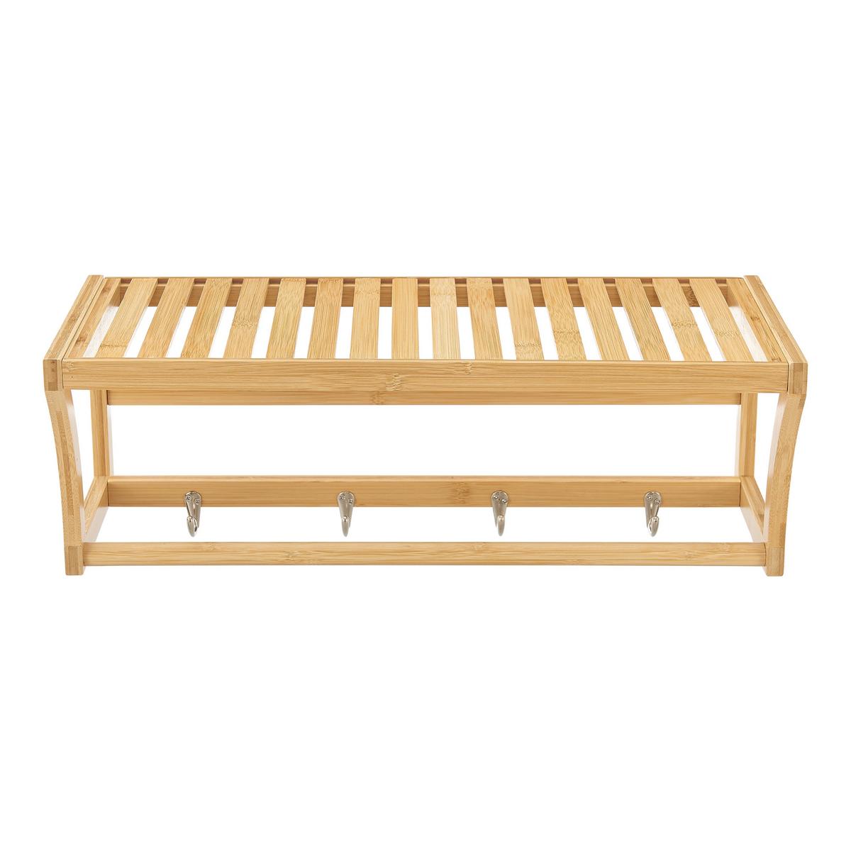 BADEZIMMERREGAL Langeland - Naturfarben, Holz (59.5/20.5/25.5cm) - [en.casa]