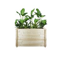 HOCHBEET HOLZ - 118x38xH69 cm - M615 - Beige, Holz (38/69/118cm) - Timbela