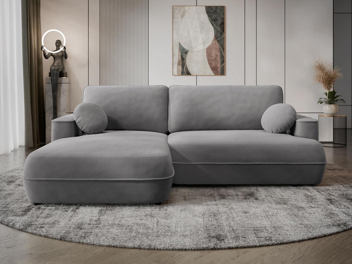 ECKSOFA Fuego L, Seite: Links - Schwarz/Grau, Holz/Kunststoff (260/168cm) - MIRJAN24