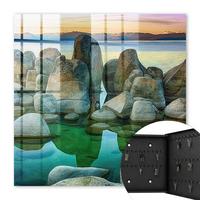 SCHLÜSSELBOX Schwarz 30x30 cm- Türöffnung nach rechts - Bergfrieden - Grün, Metall (30/30/5cm) - TULUP