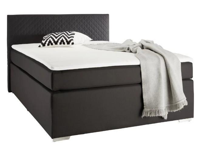 Boxspringbett Mali New in Schwarz ca. 140x200cm