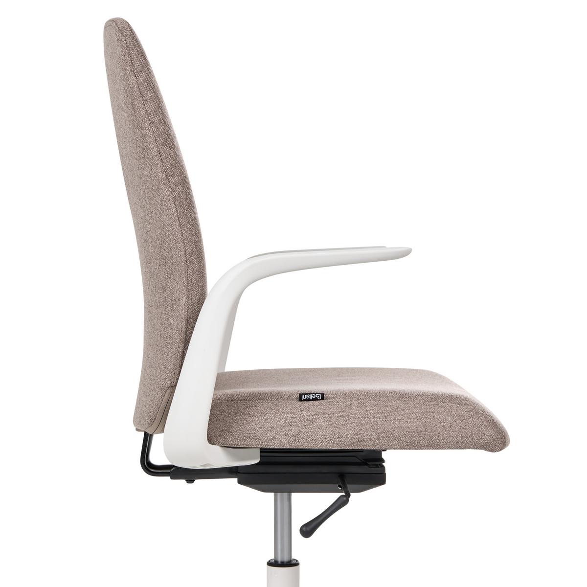 BÜROSTUHL Stoff Braun Captain - Braun, Textil (62/100/58cm) - Beliani