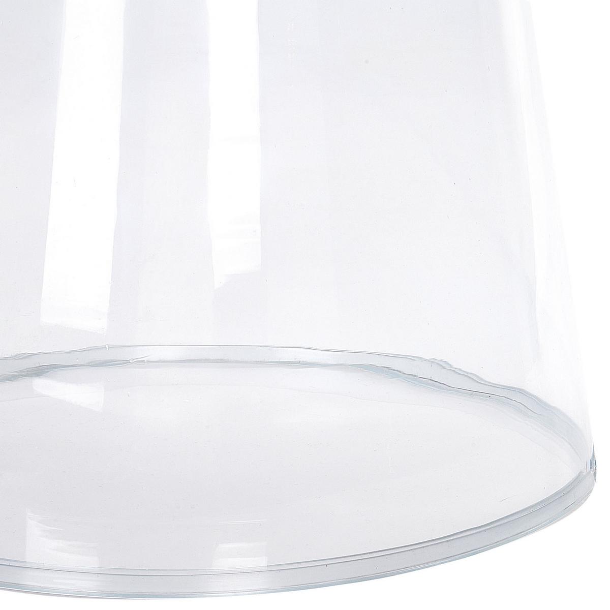 BEISTELLTISCH 2er-Set Glas transparent rund Laguna/Caldera - Transparent, Glas (37/37/43cm) - Beliani