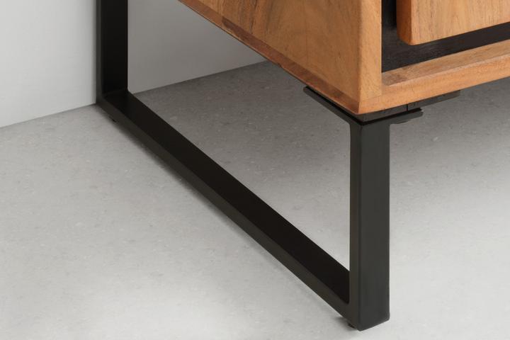 TV-Element Füße U-Form Schwarz Eisen pulverbeschichtet rostfrei