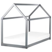 KINDER-HAUSBETT Grau 90-200 cm Tosse - Grau, Holz (90/200cm) - Beliani