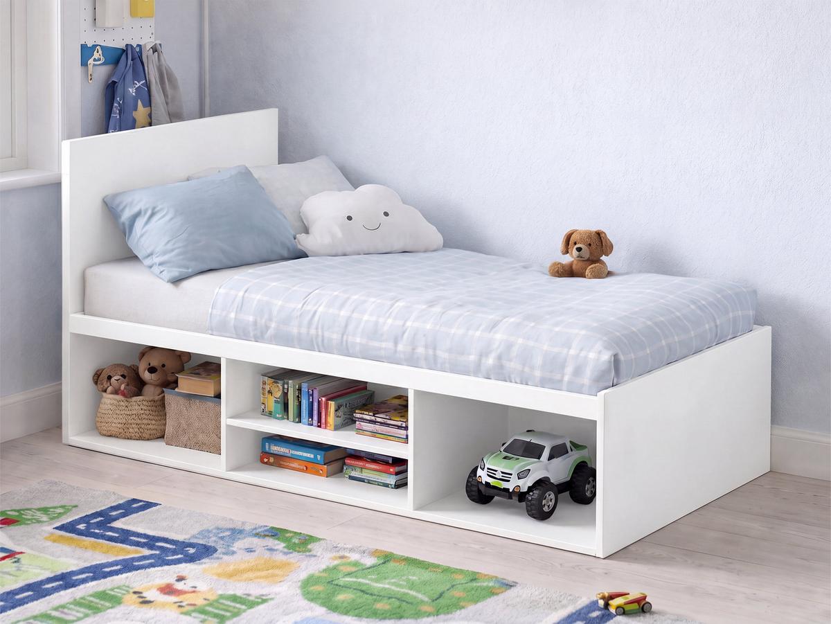 JUGENDBETT Mini - Weiß, Holzwerkstoff (90/200cm) - MIRJAN24