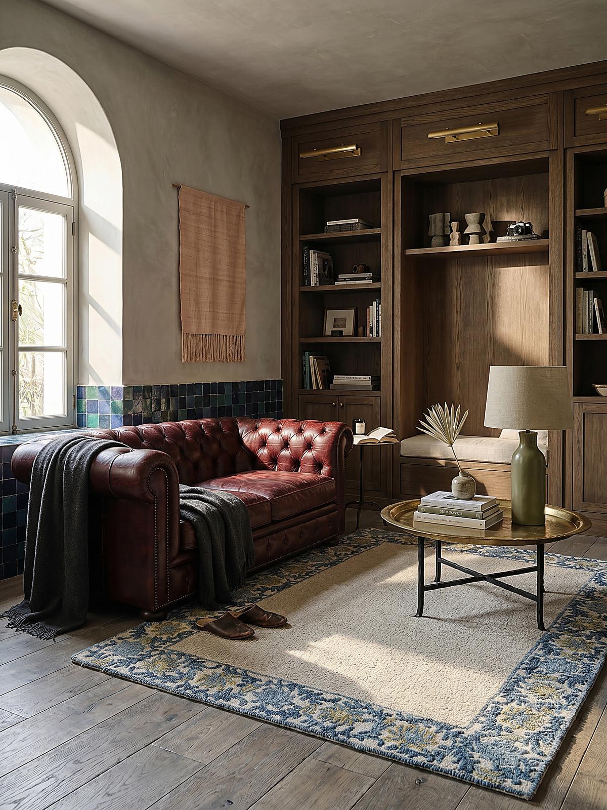 WOLLTEPPICH BROK, mit Bordüre, Blau, 200 x 290 cm - Blau, Textil (290/200cm) - KADIMA DESIGN