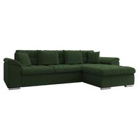 ECKSOFA Diana Cord, Seite: Rechts - Dunkelgrün, Holz/Textil (280/160cm) - MIRJAN24