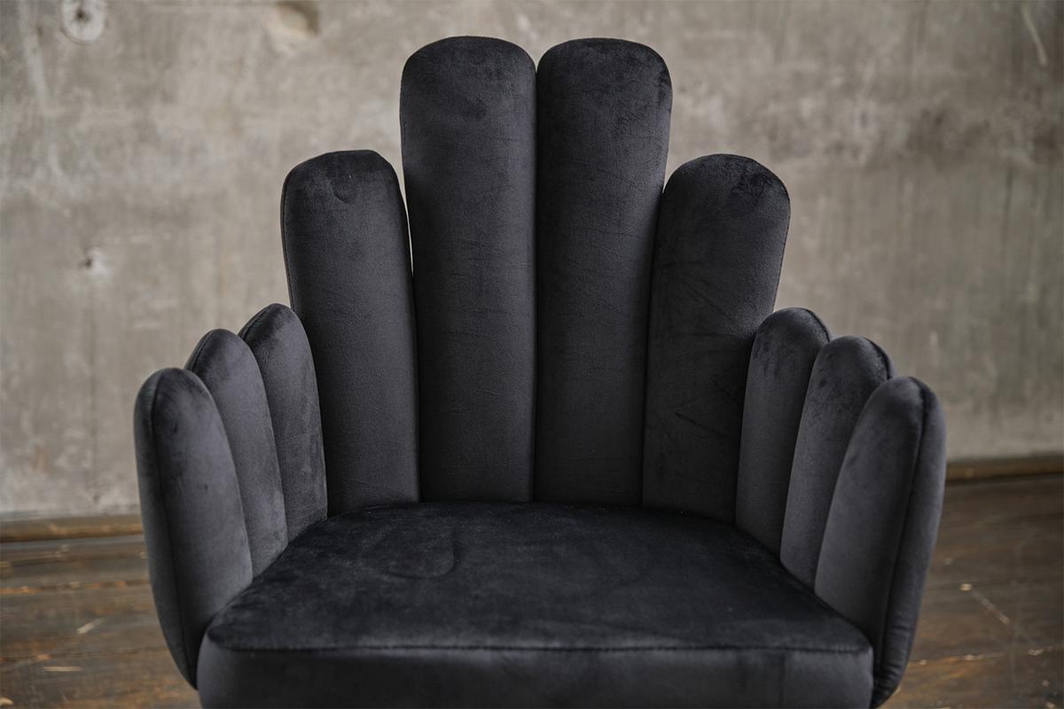 ESSZIMMERSTUHL FREJA Schwarz Velvet (1er-Set) - Schwarz, Textil (59/86/55cm) - KAWOLA