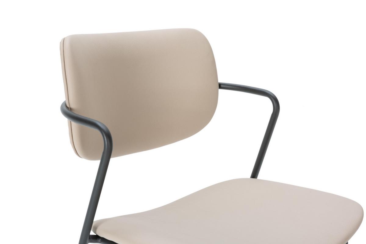 BARHOCKER Maika Beige 44/51/66 cm 2er-Set - Beige, Textil (51/66/44cm) - Calicosy