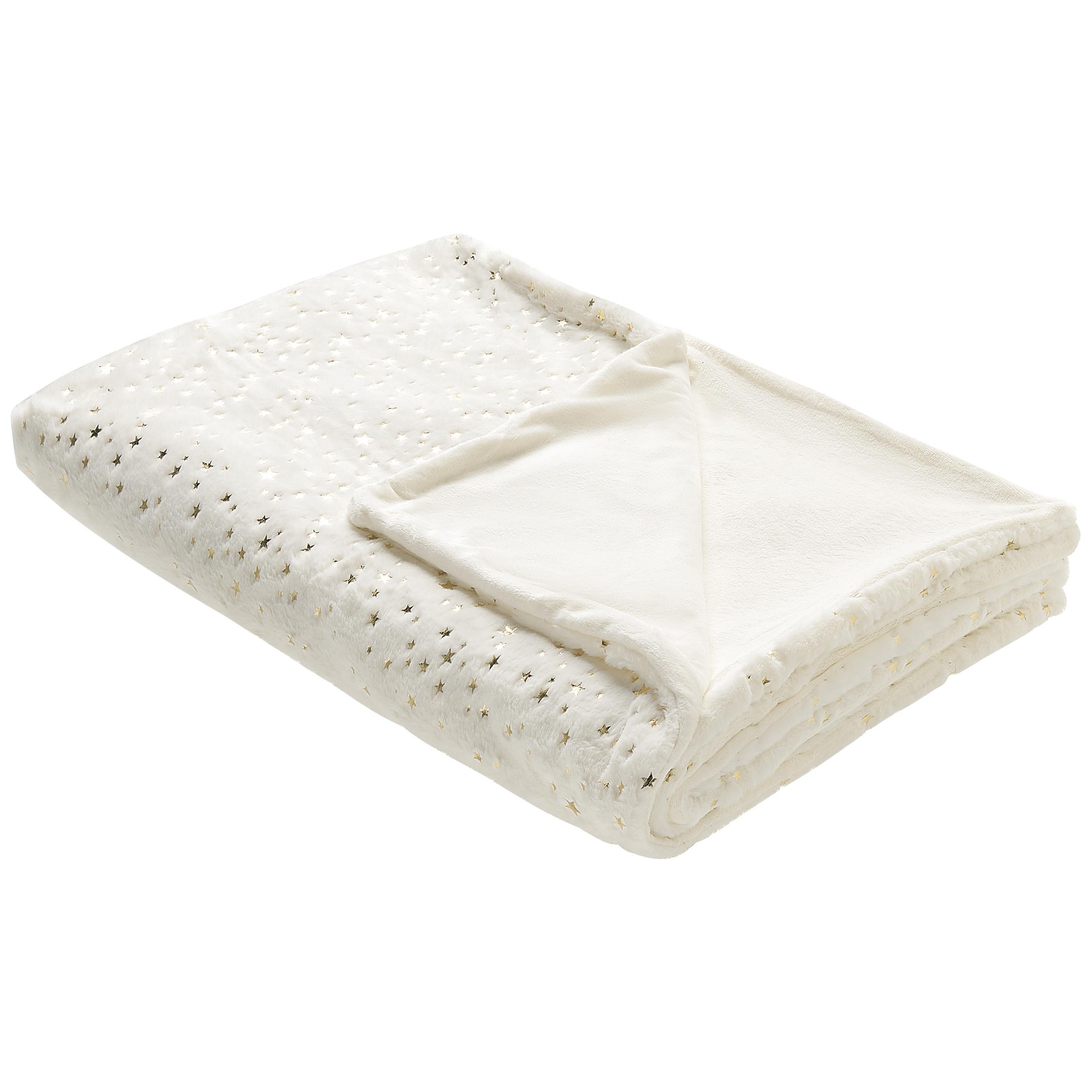 DECKE Creme Alazeya 150/200 cm - Creme, Textil (150/200cm) - Beliani