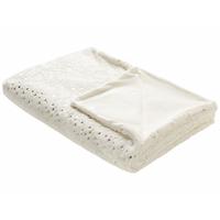 DECKE Creme Alazeya 150/200 cm - Creme, Textil (150/200cm) - Beliani