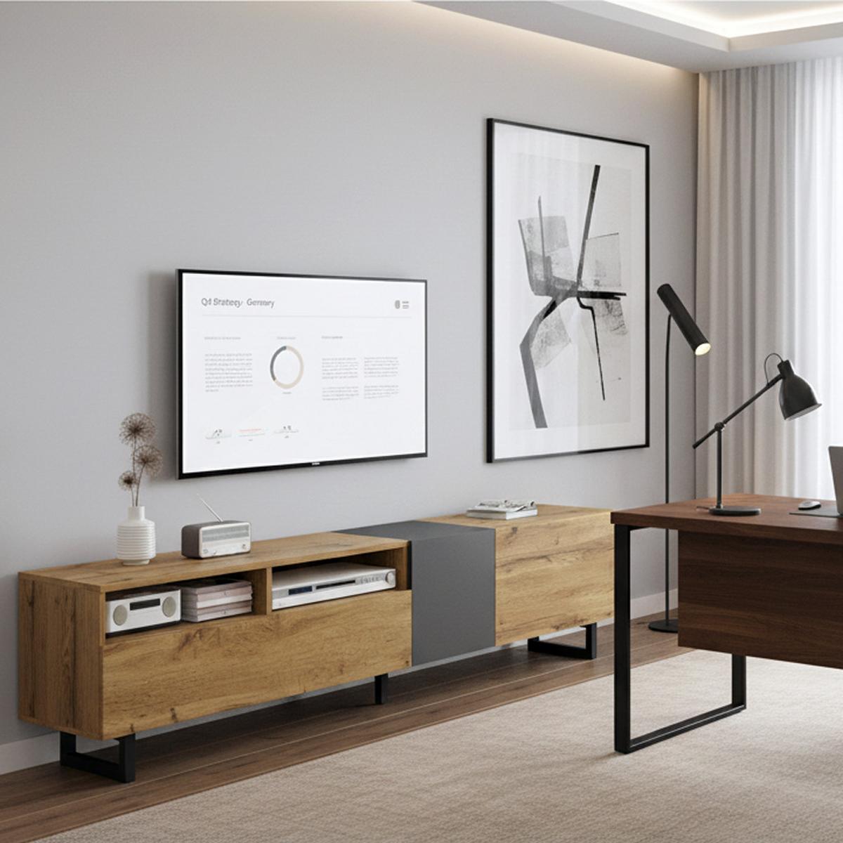 BEISTELLTISCH Vintage 180 cm - Braun, Holz (38/50/180cm) - Urban Meuble