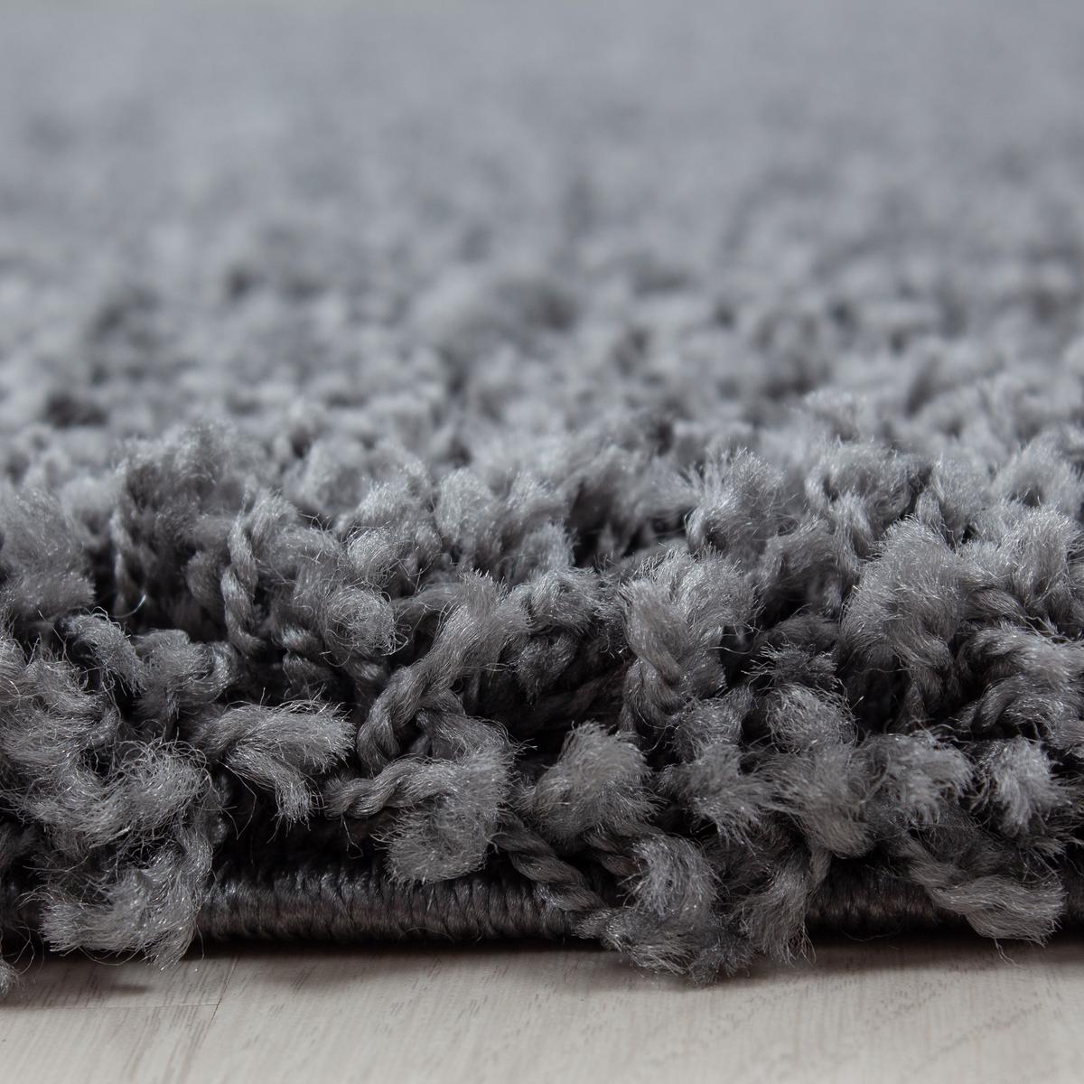 HOCHFLORTEPPICH RHEIN, einfarbig, Grau, 120 x 170 cm - Grau, Textil (170/120cm) - KADIMA DESIGN