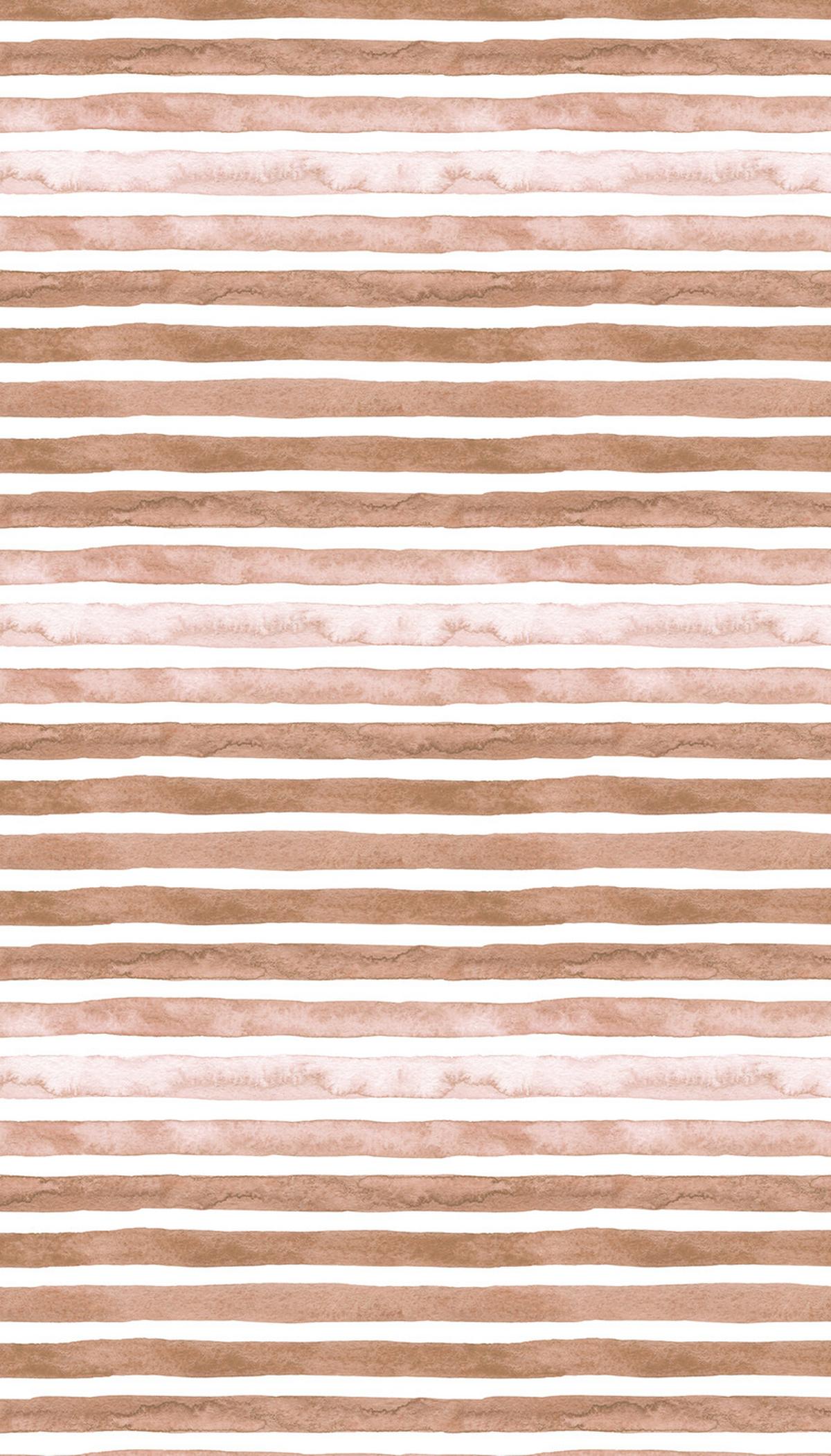 VERDUNKELUNGSROLLO 80x140 cm Braun bemalte Streifen - Braun, Textil (80/140cm) - TULUP