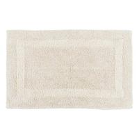BADEMATTE 50/80 cm, 100% Baumwolle, wendbar - Creme, Textil (50/80cm) - Homescapes