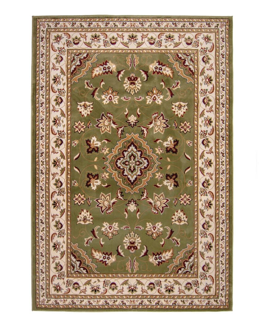 TEPPICH GLAZERT, klassisch-floral, Grün, 80 x 150 cm - Grün, Textil (150/80cm) - KADIMA DESIGN