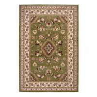 TEPPICH GLAZERT, klassisch-floral, Grün, 80 x 150 cm - Grün, Textil (150/80cm) - KADIMA DESIGN