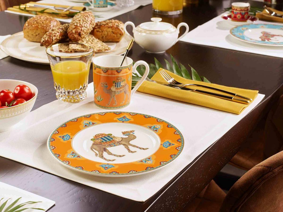 TELLER-SET Samarkand Mandarin bunt 18-tlg. - Multicolor, Keramik (2/2/2cm) - Villeroy & Boch