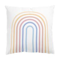 DEKOKISSEN Pastell Regenbogen 40/40 cm - Pastellblau, Textil (40/40/10cm) - Bilderwelten