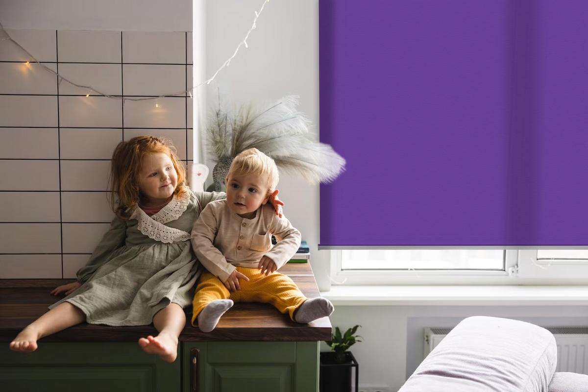 INNENROLLO - Fensterrollo - Rollo - 60x40 cm - Lila - Violett, Kunststoff (60/140/0.5cm) - TULUP
