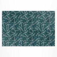 TEPPICH 100x150 cm Minimalistische Zweige Boho - Salbeigrün, Kunststoff (100/150cm) - Wallfluent