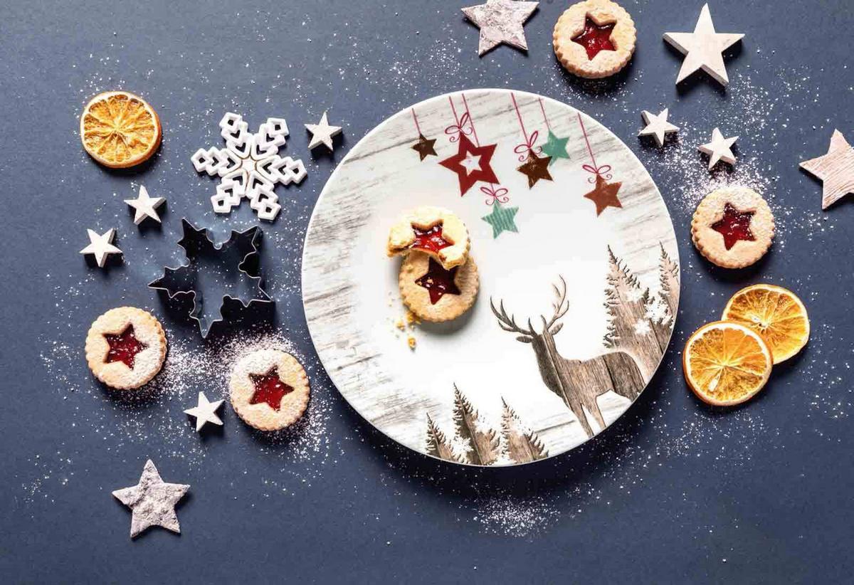 KOMBISERVICE Life Christmas weiß-braun 30-tlg. - Weiß/Braun, Keramik (2/2/2cm) - Seltmann Weiden