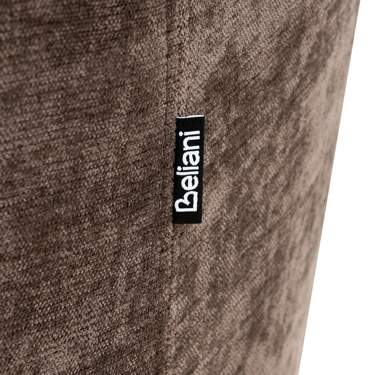 SESSEL Chenillegewebe Dunkelbraun Eiby - Dunkelbraun, Textil (84/80/90cm) - Beliani