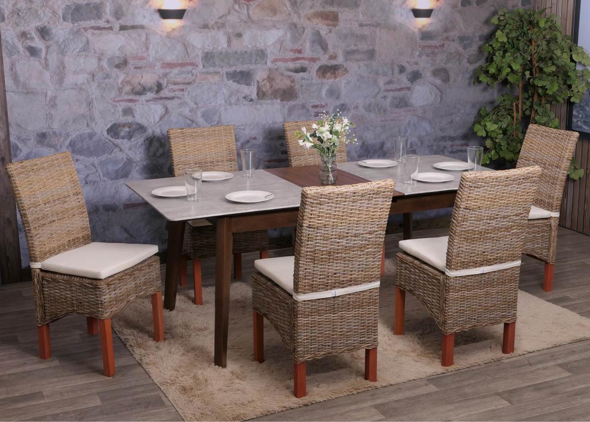 ESSZIMMERSTUHL Braun 2er-Set - Braun, Holz (46/96/50cm) - MCW
