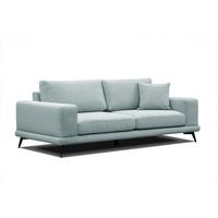 SOFA MEDIOLANE 3-Sitzer, mint - Mintgrün, Holzwerkstoff/Textil (233/87/96cm) - Wozimo