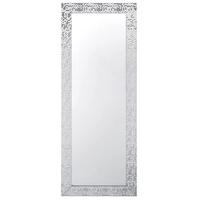 WANDSPIEGEL silber rechteckig 50 /130 cm Marans - Silberfarben, Kunststoff (50/130/2cm) - Beliani