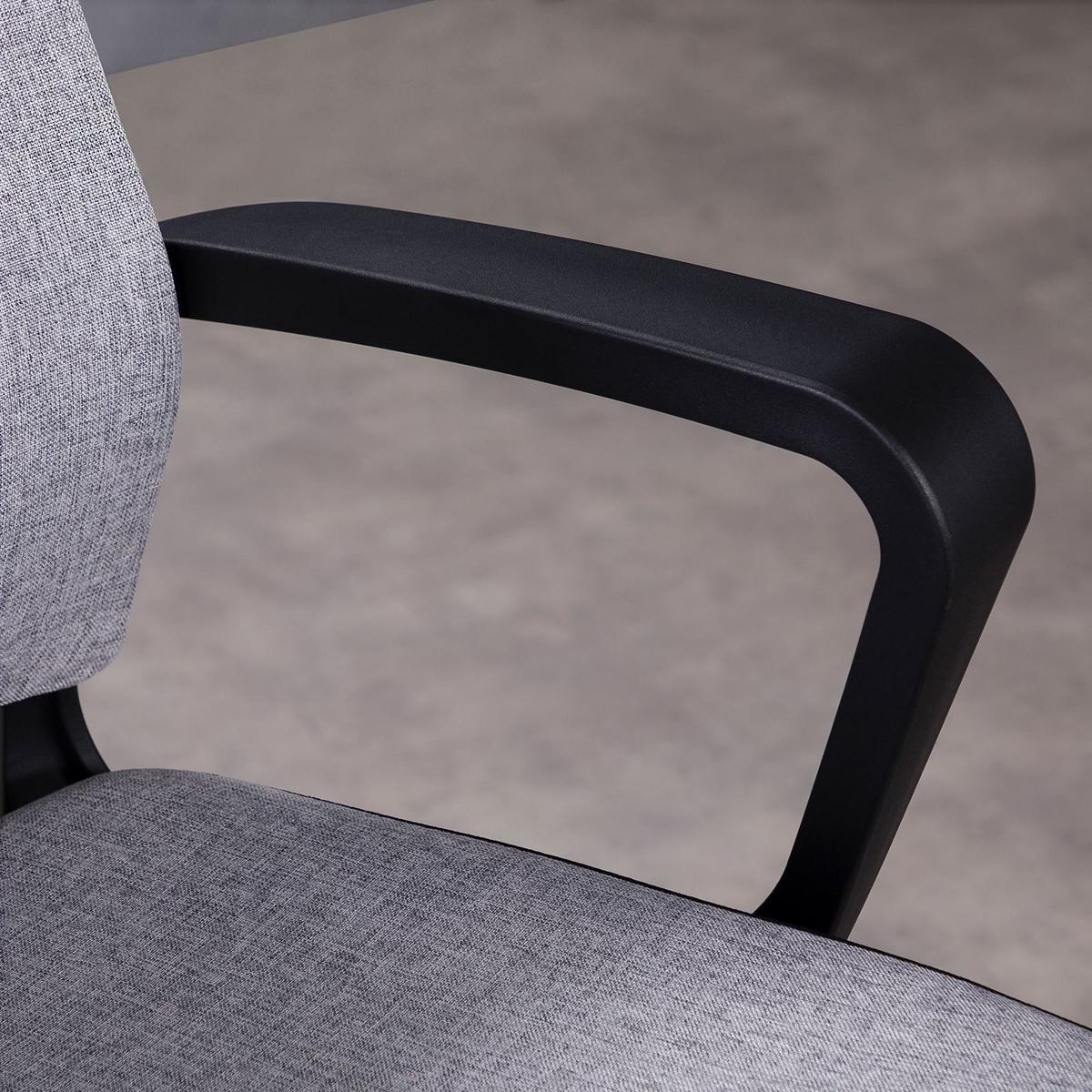 BÜRODREHSTUHL HERRY grau - Grau, Textil (57/124/62cm) - IDIMEX